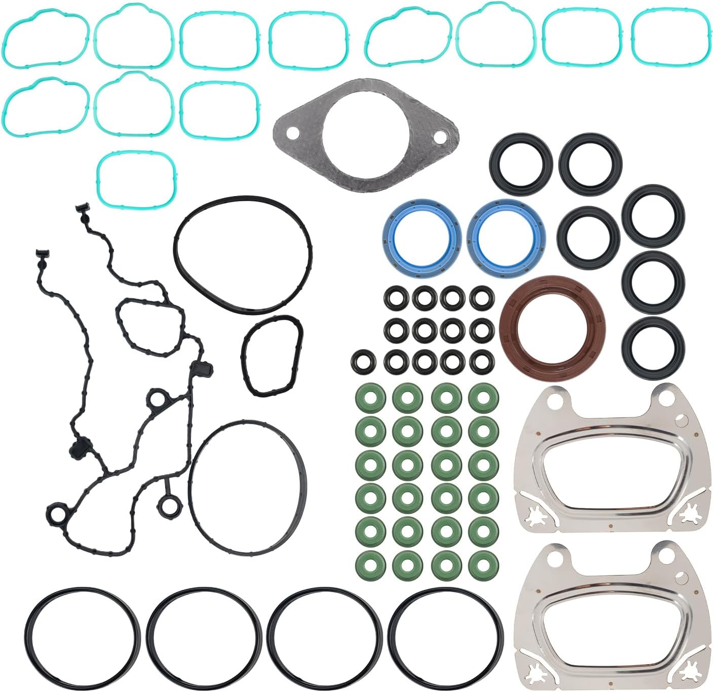 KAX HS26541PT Engine Cylinder Head Gasket Set for Jeep Wrangler 2012-2017, Dodge Grand Caravan 2011-2020, Grand Cherokee 2011-2015, Town & Country 2011-2016, Charger 2011-2020, Journey 2011-2019 3.6L