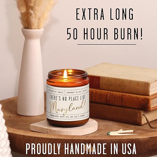 Vista 170 de Regalos de Nueva York, decoración de Nueva York para el hogar – 'There No Place Like New York Candle, con manzana jugosa, canela y calabaza I New