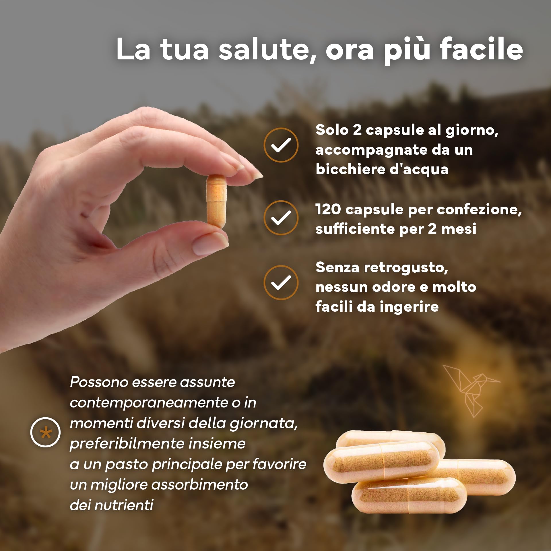 Ashwagandha KSM-66® Pura – Alta Biodisponibilità – Con Pepe Nero – 5% Withanolidi – Supporto per il Benessere, Energia e Funzione Psicologica – 120 Capsule Vegane
