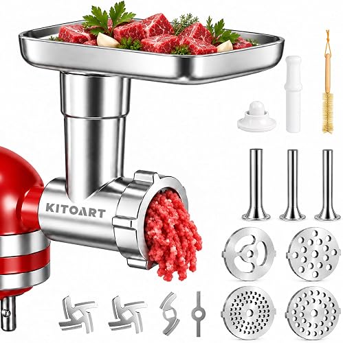 Stainless Steel Meat Grinder Attachments for KitchenAid Mixers