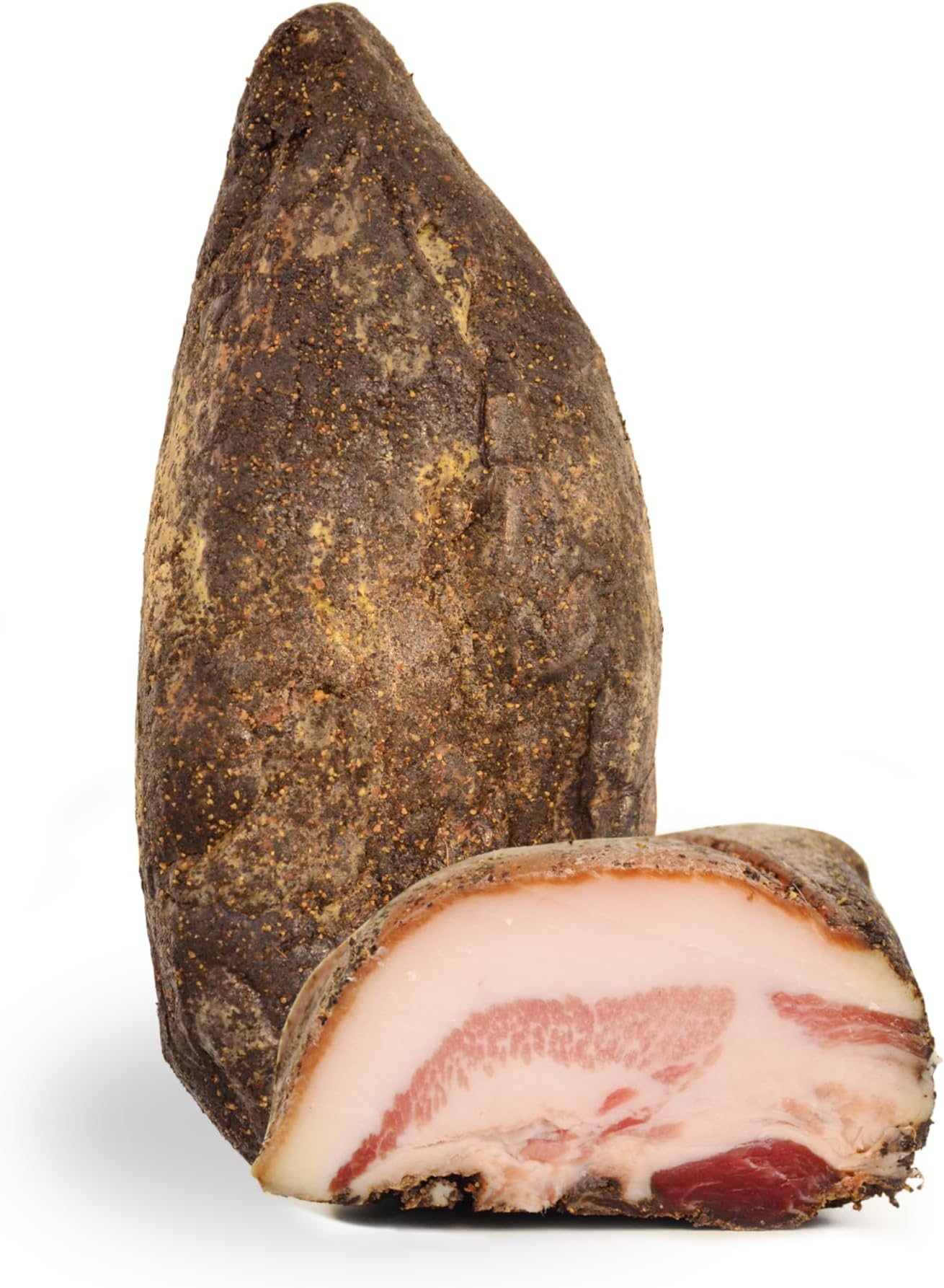 Seasoned Guanciale (Guanciale Stagionato), Whole, Italian Food by Salumi Pasini® | 1.3 kg | 100% Italian meat | Gluten Free and Lactose Free