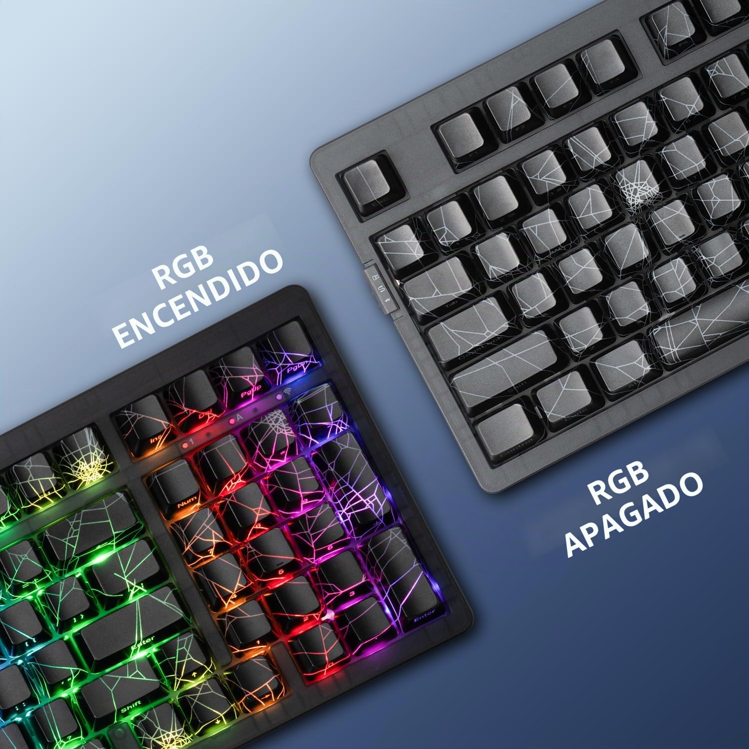 ZORNHER Teclado mecánico inalámbrico ZH980, teclado cremoso al 95 % con teclado numérico, teclado para juegos con teclado numérico, PC de telaraña, interruptores lineales de sonido cremoso, tamaño