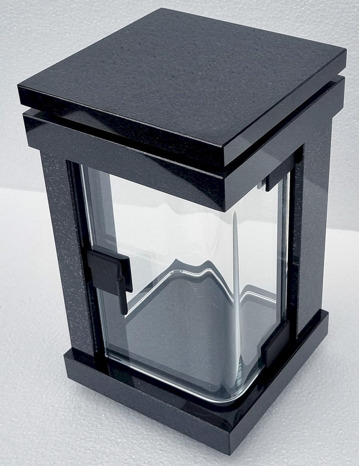 designgrab Lampe funéraire design moderne suédois noir granit - 25,5 cm - Fait main UE - Exclusif