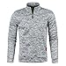 Half Zip Pullover Herren Ohne Kapuze Männer für Solid Arbeitspullover Oversize Winter Sport Arbeitspullover Sweater Men (DE/NL/SE/PL, Alphanumerisch, XL, Regular, Regular, Hellgrau)