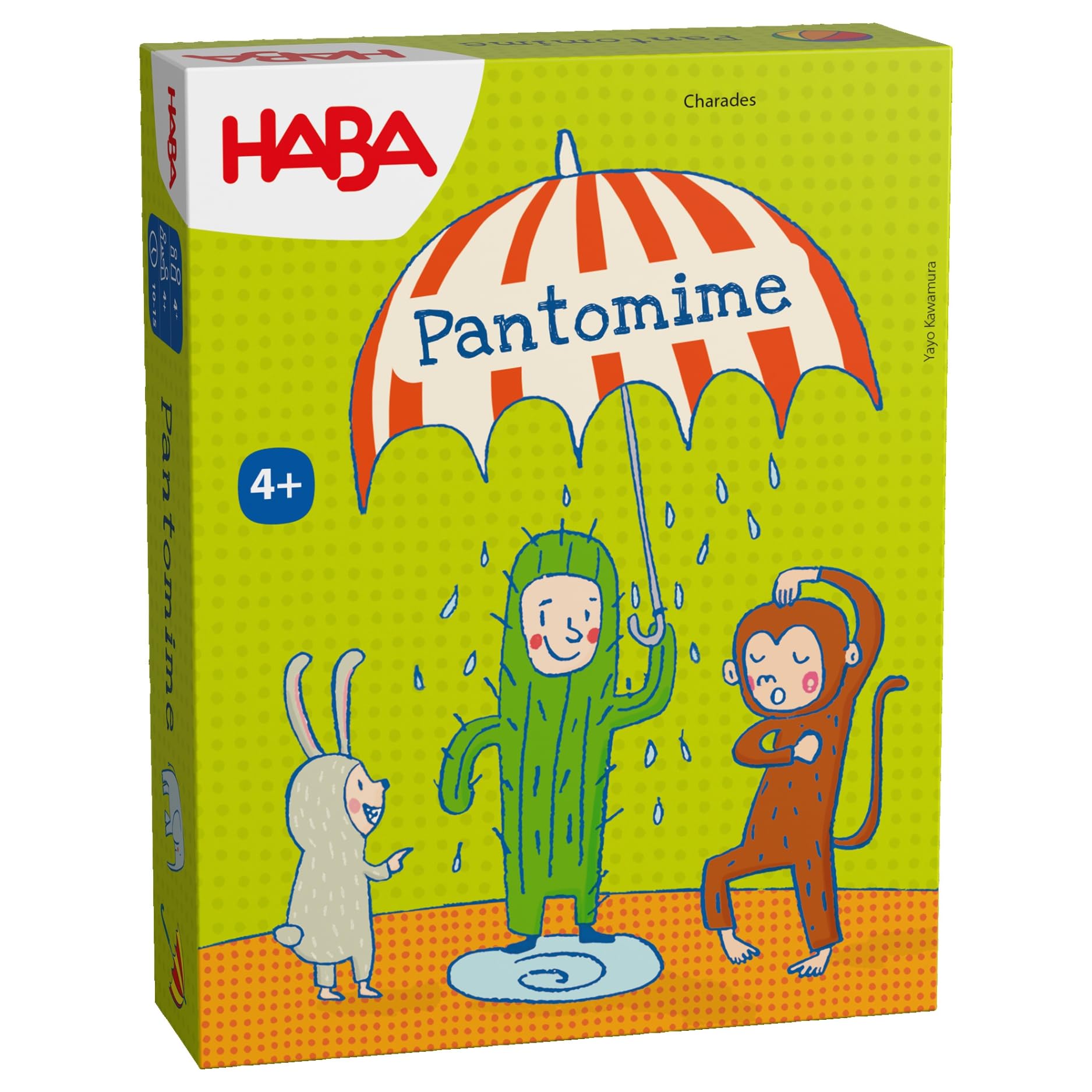 HABA Dziecięca gra pantomime – proste terminy z kartami do samodzielnego opisania, mała i kompaktowa, idealna w podróży, dla dzieci od 5 lat – 2012190001