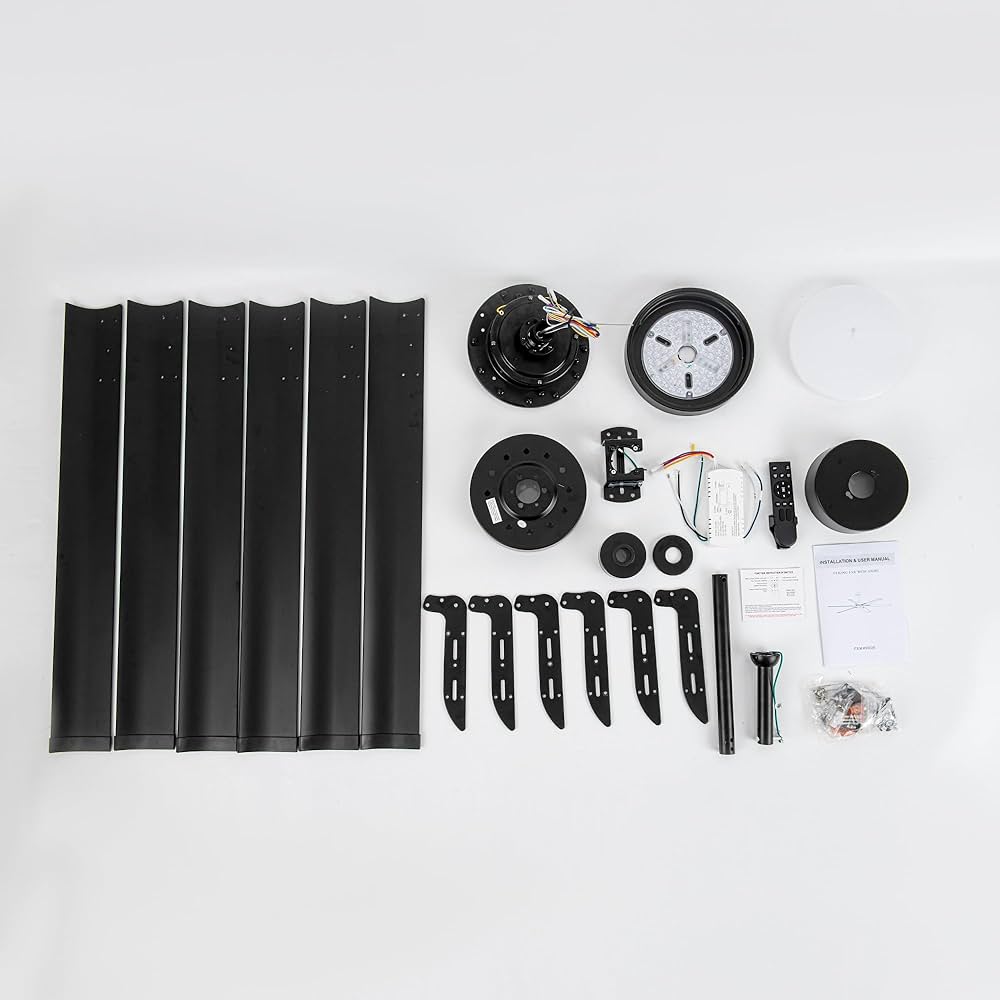 Amazon.com: 72 inch Black Ceiling Fans with Light Remote