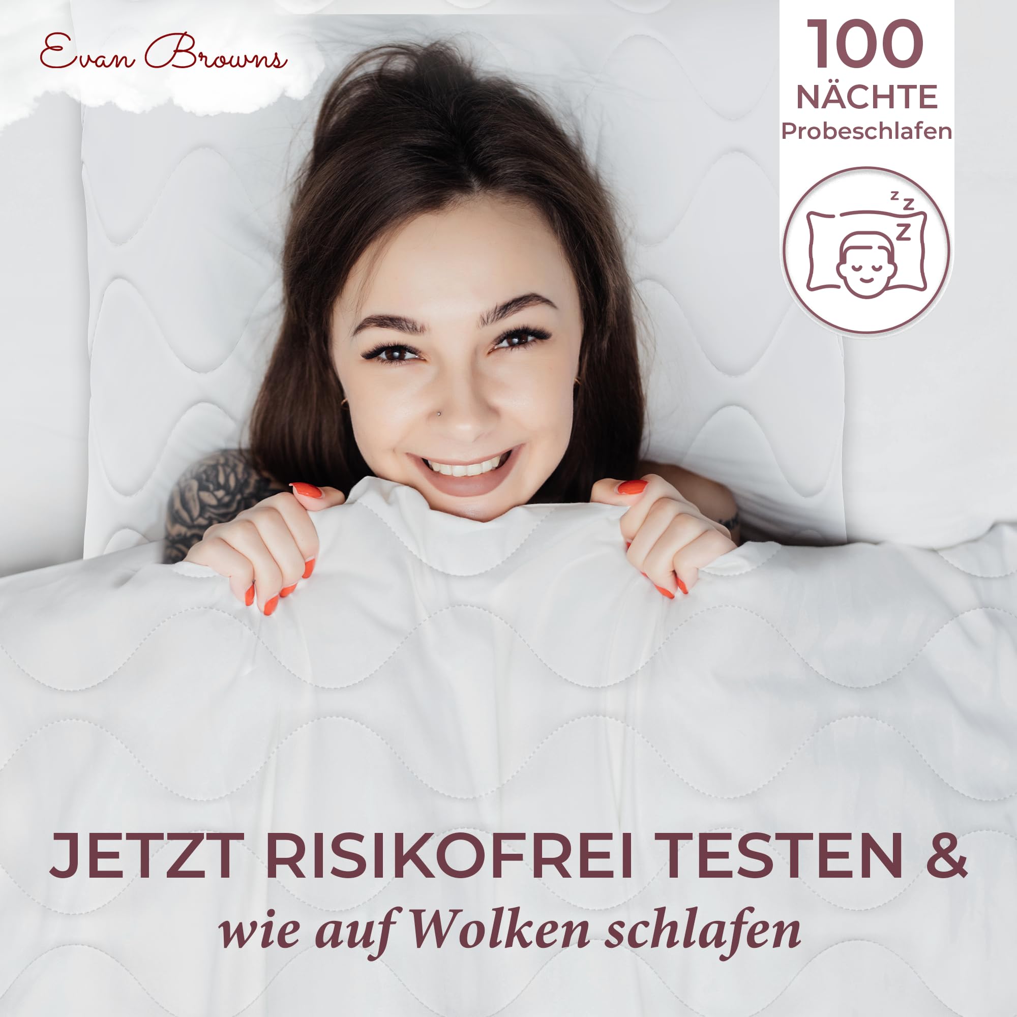Bettenset 135x200 4teilig - Made in EU - Bettdecke 135x200 Set mit Kissen atmungsaktiv und pflegeleicht- 2X Kopfkissen und 2X Bettdecke - ÖKO-TEX