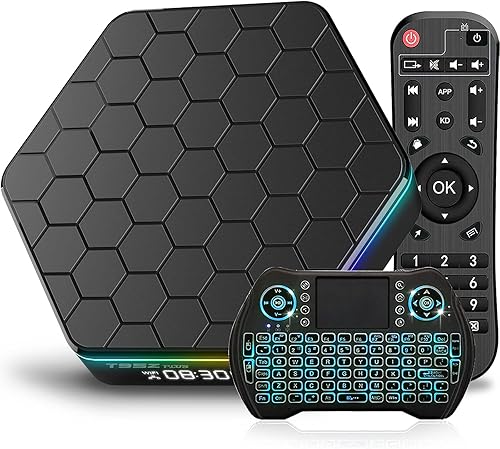 BL Android TV Box 12.0, 2023 Android TV Box T95Z Plus 4GB RAM 64GB ROM 4K 6K Wi-Fi 6, TV Box Android H618 Quad-core HDR10+ 2.4G5G Wi-Fi Bluetooth