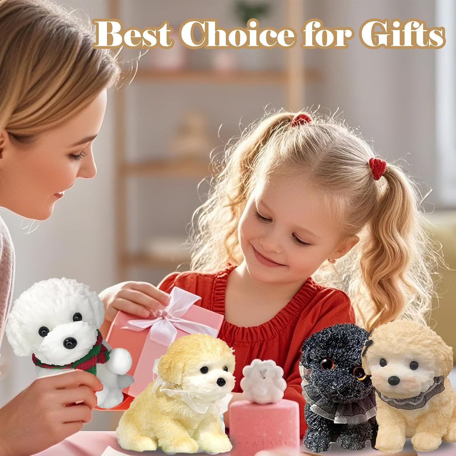 Big taba Squishy Dog, Cute Squishy Dog Stress Relief Toy for Adult/Kids, Handmade Soft Teddy Dog Design, Perfect Squeeze Toys Gift for Relaxation and Fun(Cream Color)