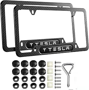 Cybertruck Laser Engraved Stainless License Plate Frame B Fit Tesla Rust Free - Foto 13