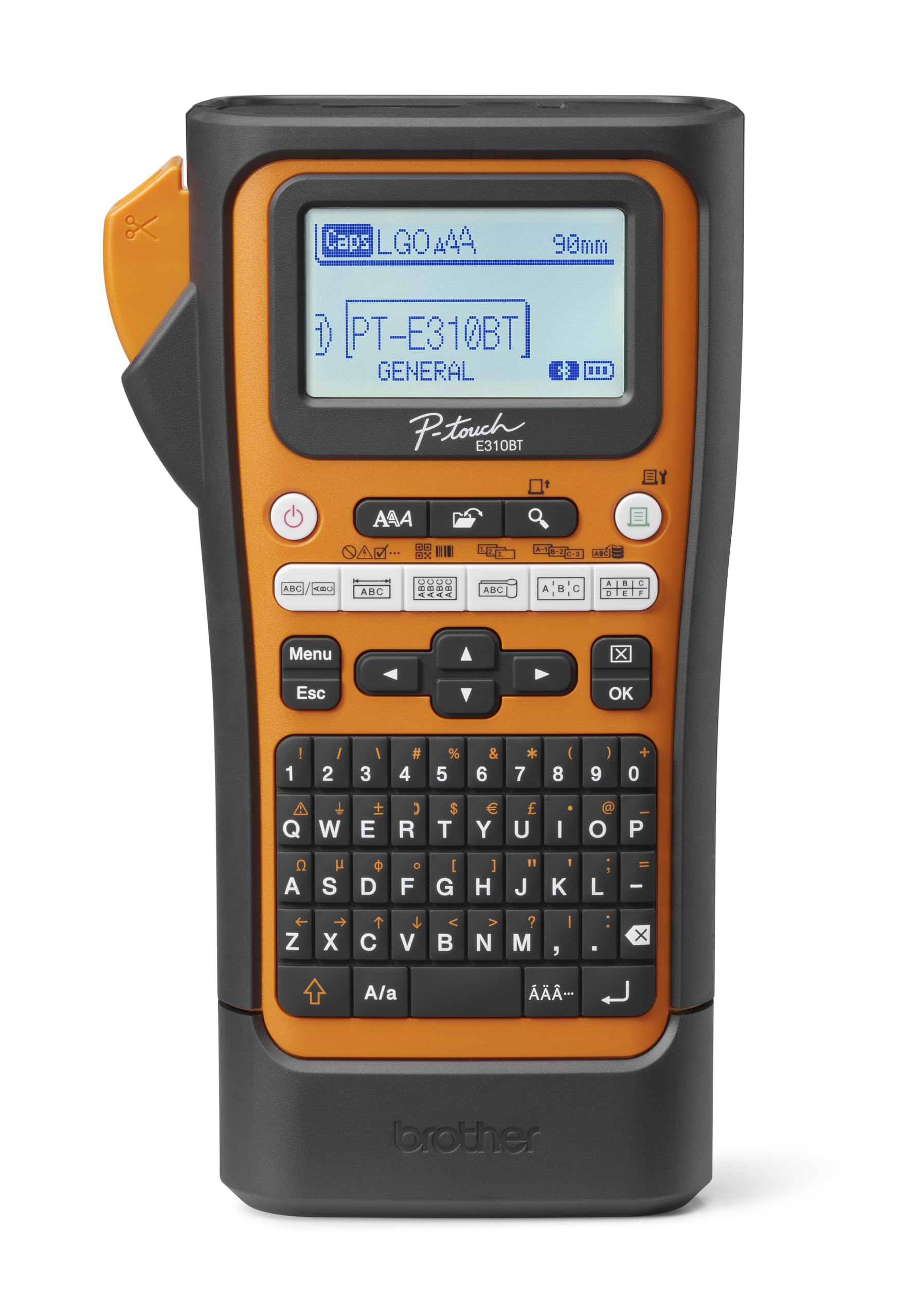 Brother PTE310BTVP. Rotuladora electrónica Profesional con conexión PC y WiFi para electricistas e instaladores. Corte de Cinta automático.Teclado QWERTY y Adaptador CA