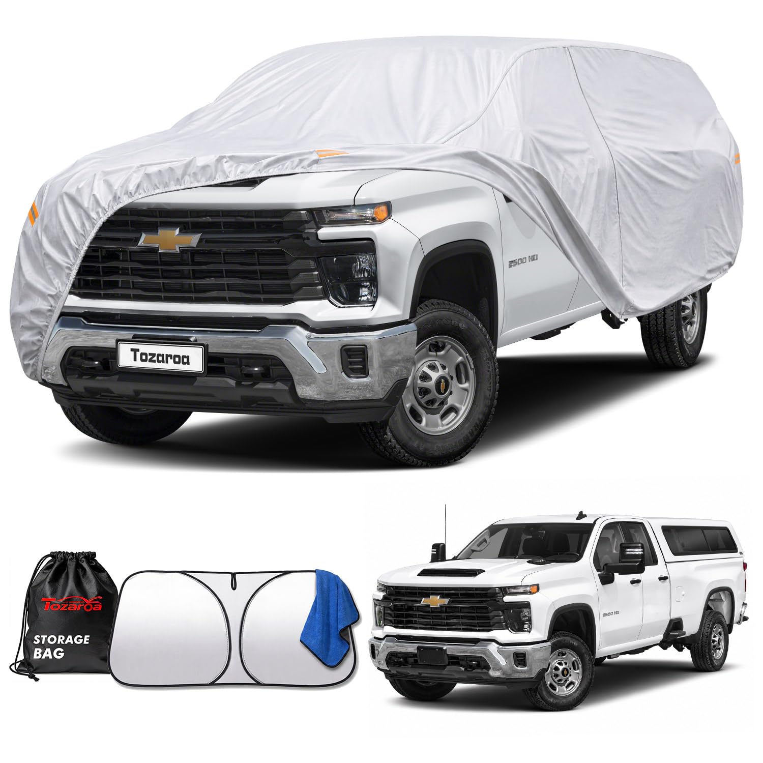 Car Cover Waterproof All-Weather,Heavy-Duty Outdoor Full Exterior Automobiles Sedan/Coupe (Length 186-193 inch) with Windshield Sun Shade Universal Fit Ford Mustang,Chevy Camaro/Corvette etc — view 34