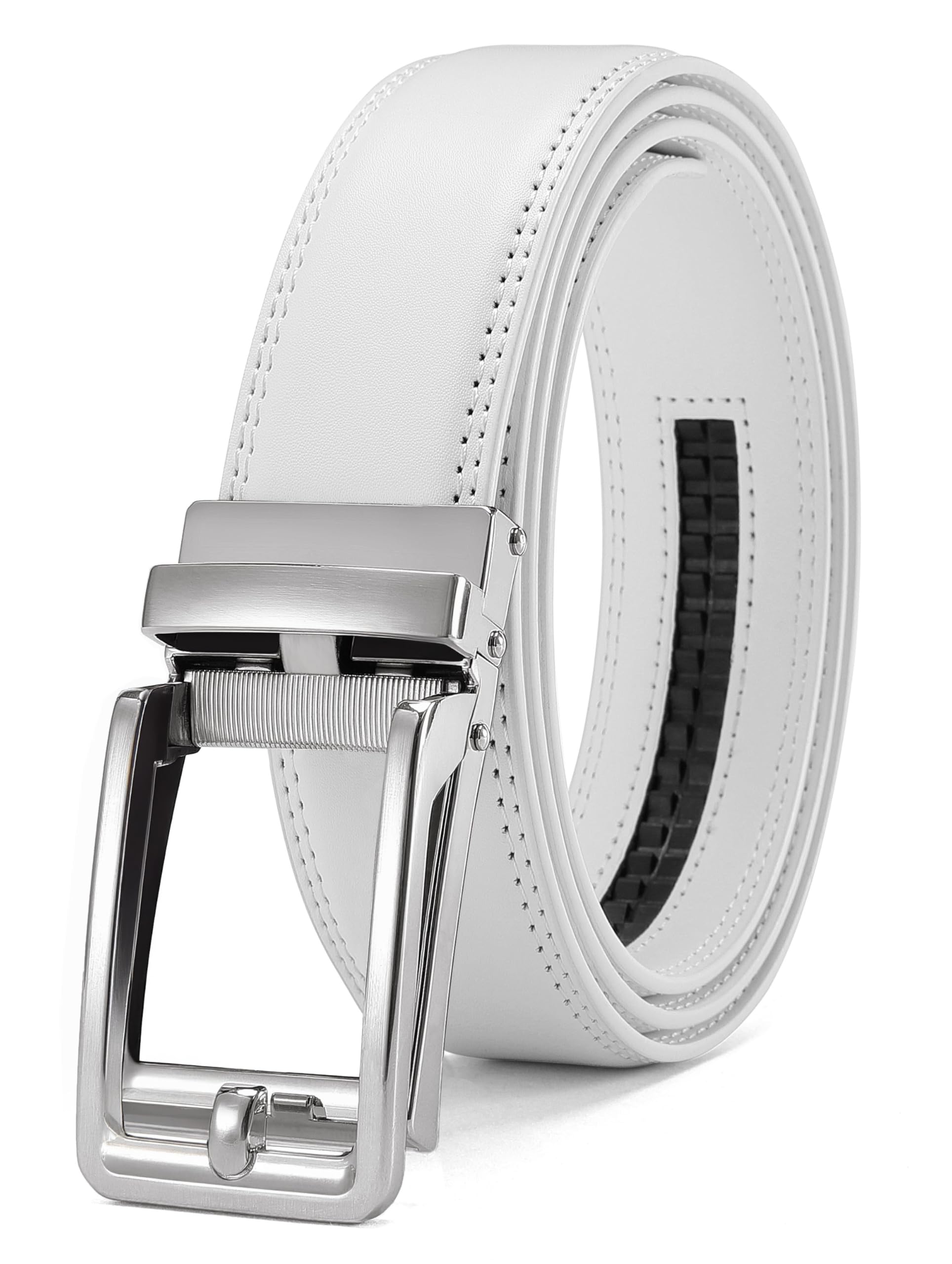 CHAOREN Ledergürtel Herren – Automatik Gürtel Herren ohne Löcher für Anzug und Freizeit (Breit 35mm)