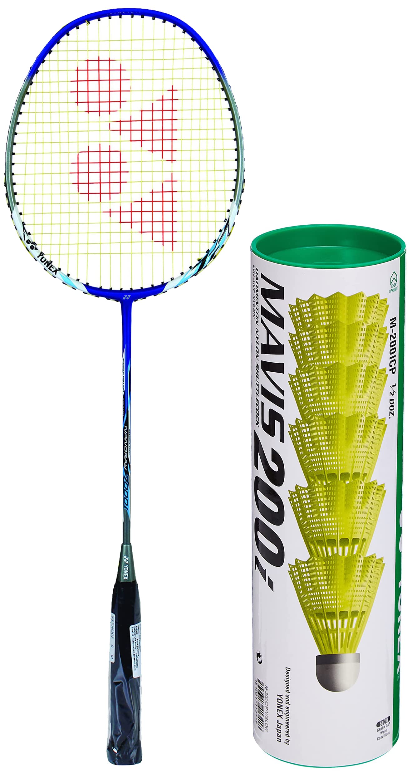 Yonex Nanoray 7000I Badminton Combo (Racquet + Mavis 200i) ,Blue,Graphite;Aluminum (B07S8V9WXJ) Amazon Price History, Amazon Price Tracker