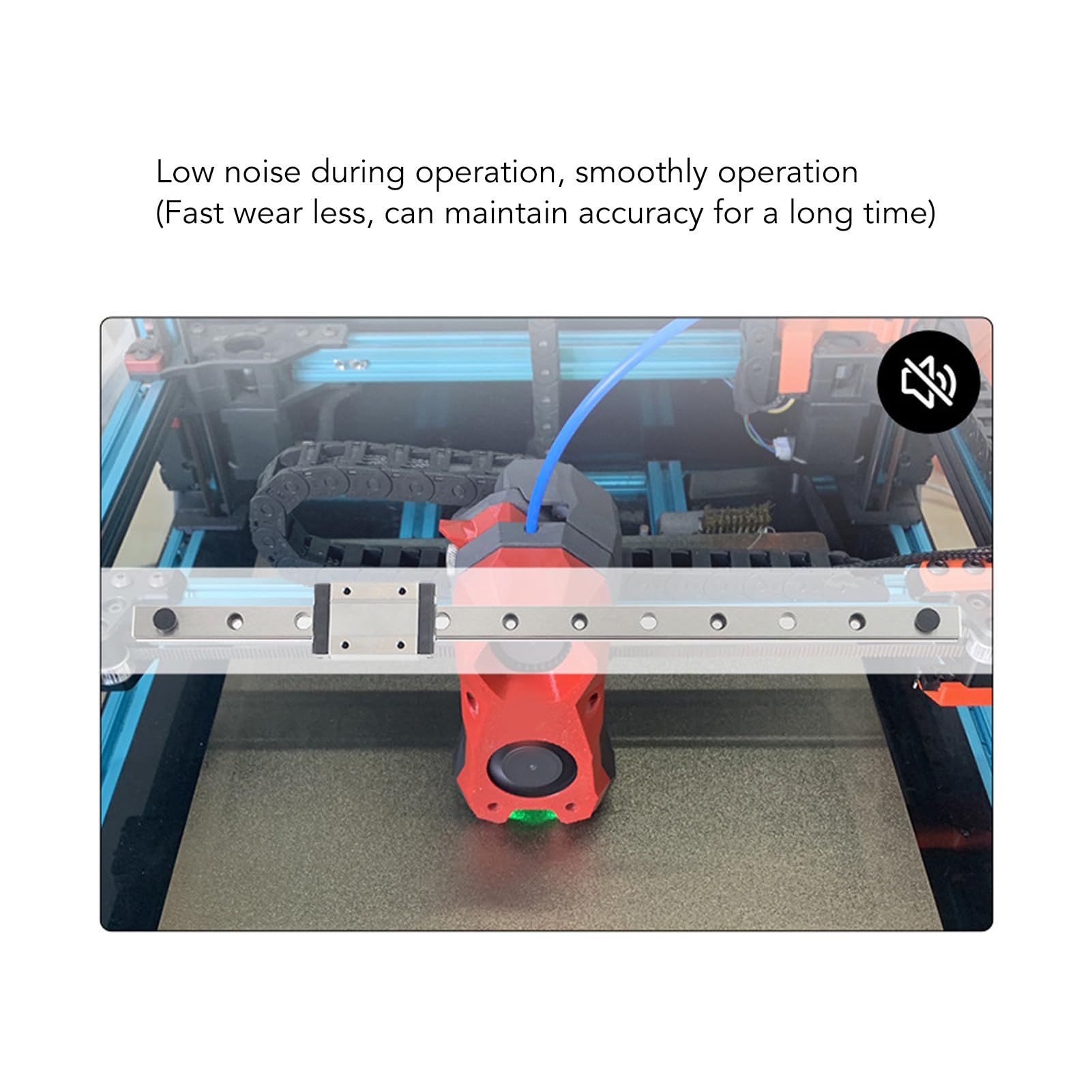 WINH Imprimante 3D Linéaire de Rail, Guide Linéaire à Haute Précision (Rails linéaires de 400 mm / 15,75 pouces)