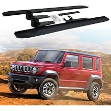 2Pcs Fixed Running Board Compatible with Suzuki Jimny JB74 2019-2023 2024 2025 5 Door Fixed Side Step Pedal Platform Protector Foot Bar