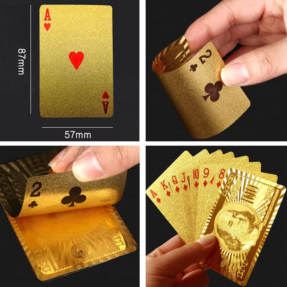 Buy Playing Cards Deck 3 Pack,Waterproof Playing Cards,Plastic Playing