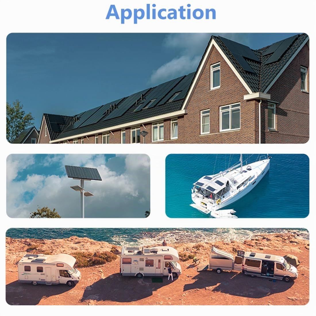 Anern 30A MPPT Contrôleur de Charge Solaire 12/24V de Courant Auto Focus 75V MPPT de suivi de Charge Automatique Paramètre Panneau Solaire Intelligent Régulateur de Charge Solaire