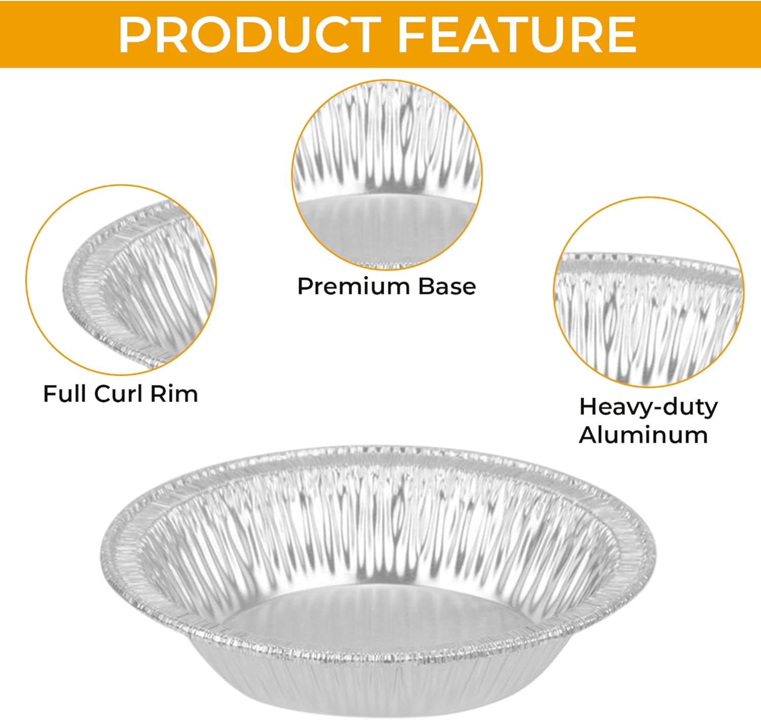 The Baker Celebrations 500 Aluminum Foil Disposable Baking Tart Pans 4-1/4 inches - Pie Tins - Small Pan - Made in USA