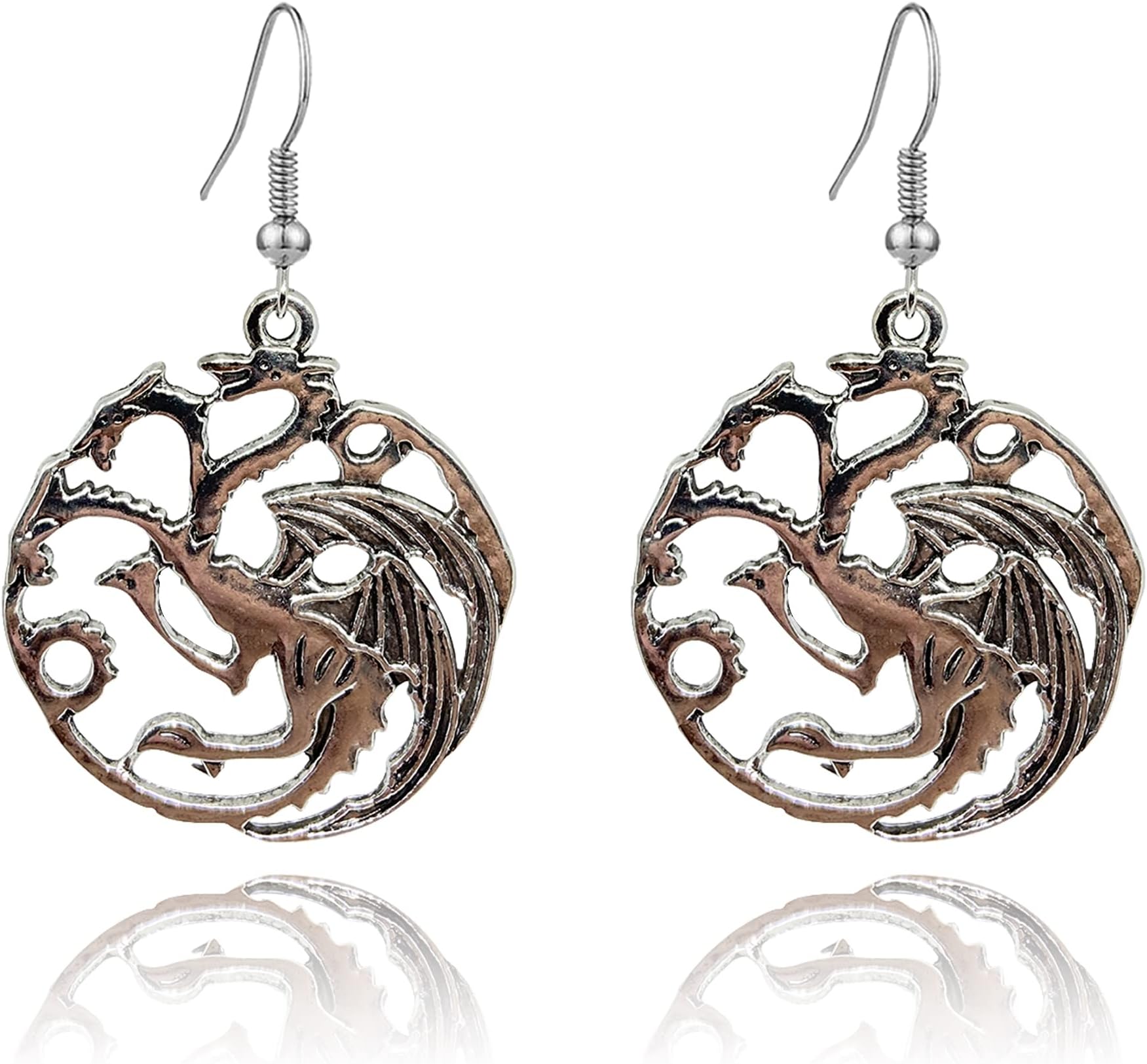Unique animal dinosaur earrings Gothic Dragon Drop Earrings For Women