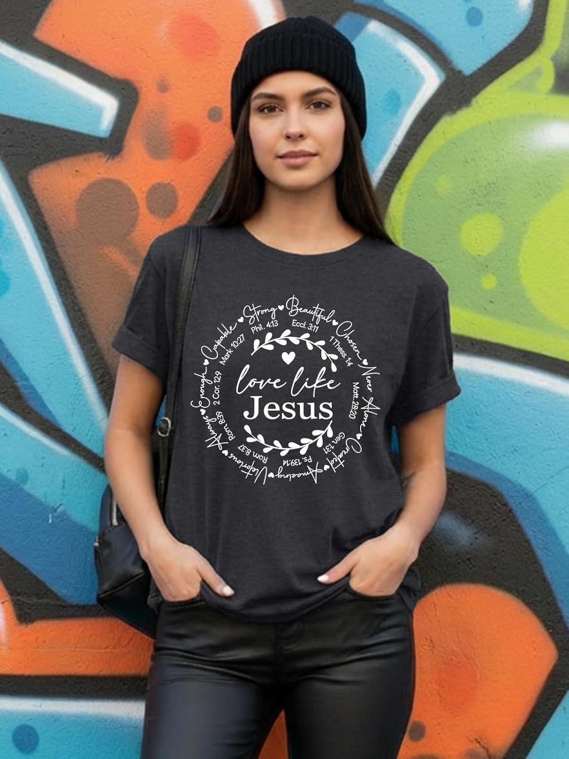 Christian Shirts for Women Religious Sayings Tshirt Jesus Tee Shirt Gift Inspirational Graphic Tee Short Sleeve Top - Image 5