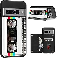 Vista 35 de Funda para Google Pixel 7 Pro con ranura para tarjetero, funda de piel sintética, doble cierre magnético y cubierta duradera de TPU a prueba