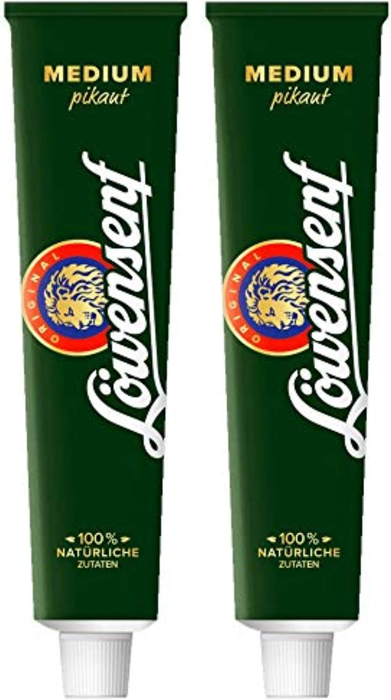 German Mustard Düsseldorfer Löwensenf Medium 100ml Pack of 2