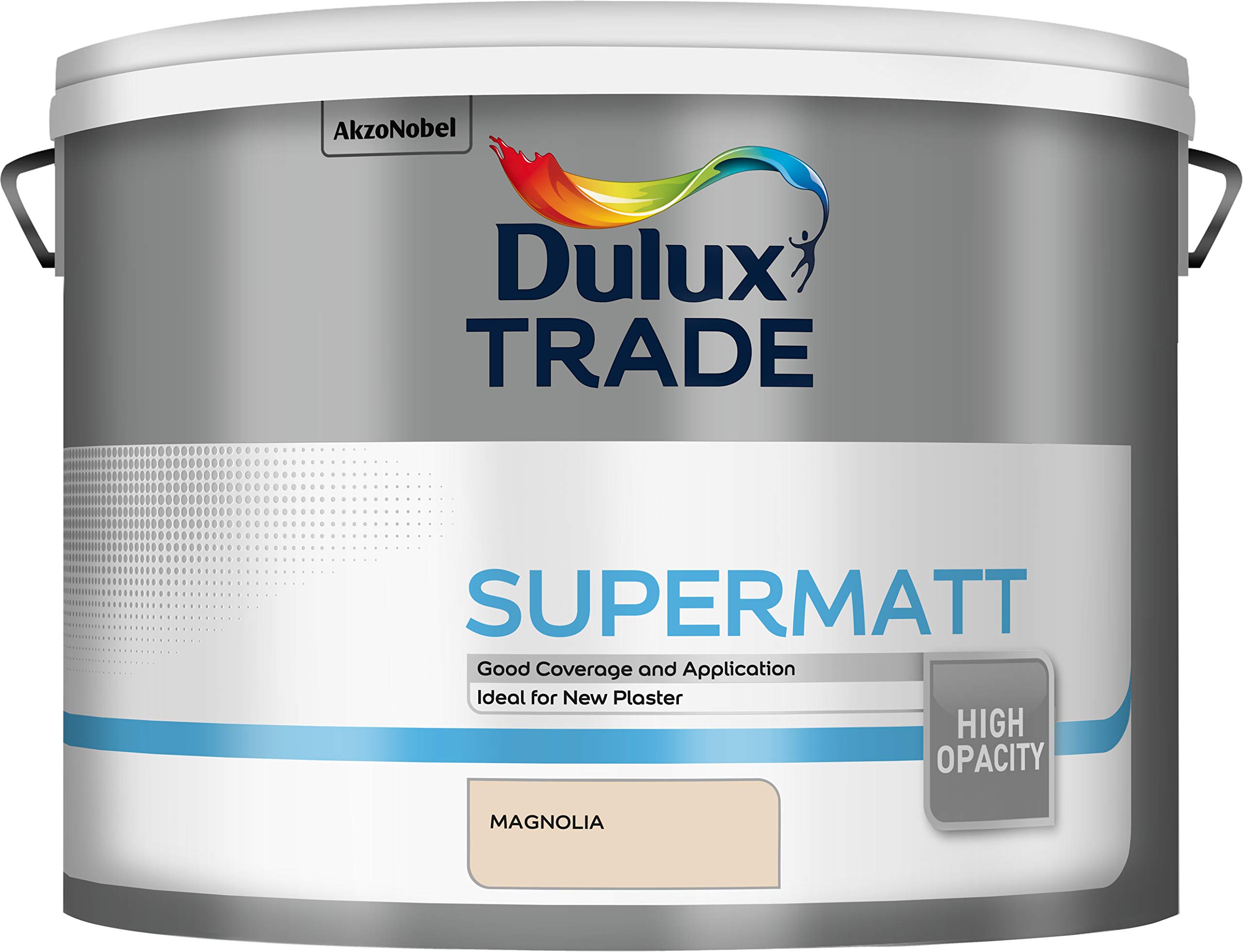 Dulux Trade Magnolia Super Matt Wall & Ceiling Emulsion Paint10L from B&Q