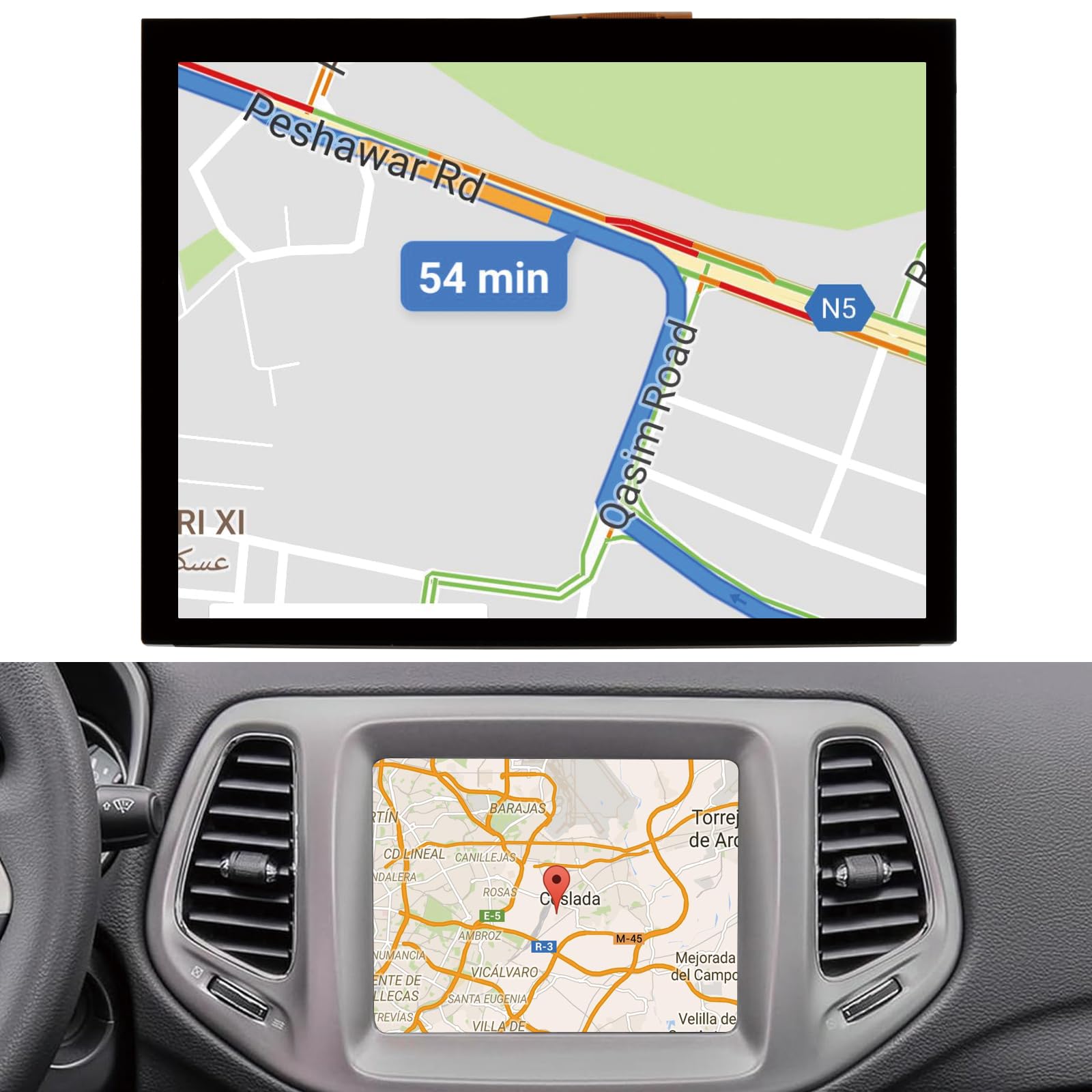 8.4" LCD Schermo Radio Navigation per Chrysler Dodge Jeep LA084X01(SL)(01) LA084X01 (SL) (02) LCD Display Touch Screen Sostituzione Schermo per auto LA084X01-SL01 LA084X01-SL02, Not per Uconnect 4