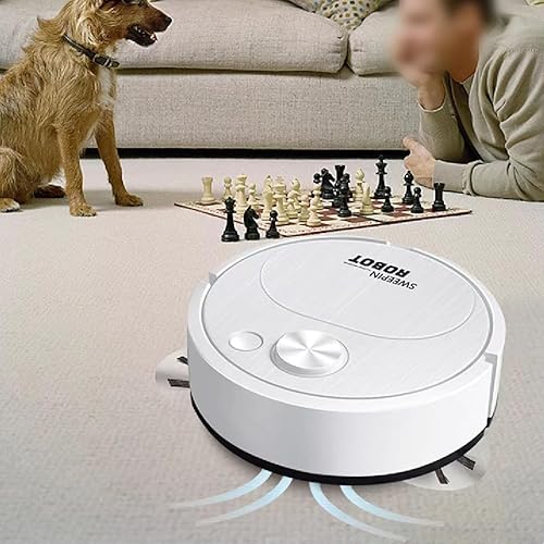 Miniatura 7 de Robot aspirador, función avanzada para evitar obstáculos de la fregona robot de vacío, diseño de robot aspirador, muy adecuado para suelos duros,