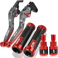 Vista 7 de Motocicleta para Y&AMAHA XJ6N XJ6 N XJ6DIVER XJ6 Diver 2009-2015 2014 2013 2012 2010 Palanca de embrague de freno manillar empuñaduras extremo Gris1