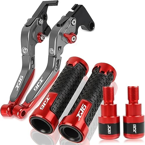 Miniatura 7 de Motocicleta para Y&AMAHA XJ6N XJ6 N XJ6DIVER XJ6 Diver 2009-2015 2014 2013 2012 2010 Palanca de embrague de freno manillar empuñaduras extremo Gris1