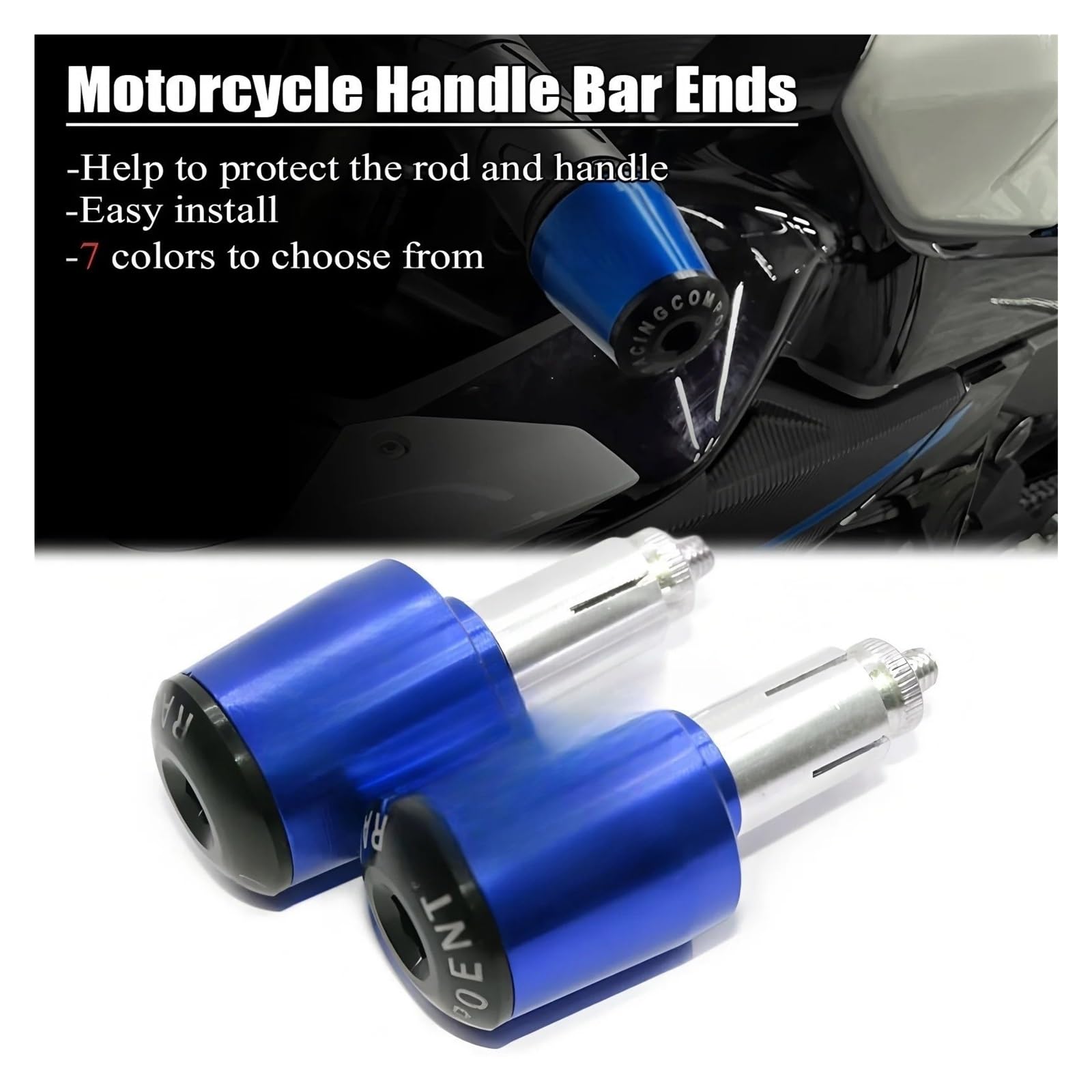 Moto Contrappesi Bilancieri Manubrio Per Triu&mph Trident660 Daytona675R Street Triple R 765 RS Per Tiger 800 XC Trident 660 Terminali Manubrio Moto Manopole Manubrio