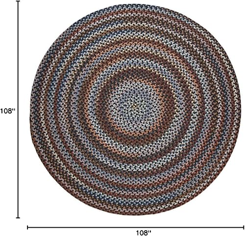 Miniatura 112 de Tapete reversible de lana, texturizado, grueso, trenzado. , Lana, Azul (Blue Dragon) Roca Negra,Azul (Blue Dragon),Mezcla azul y verde,Rojo