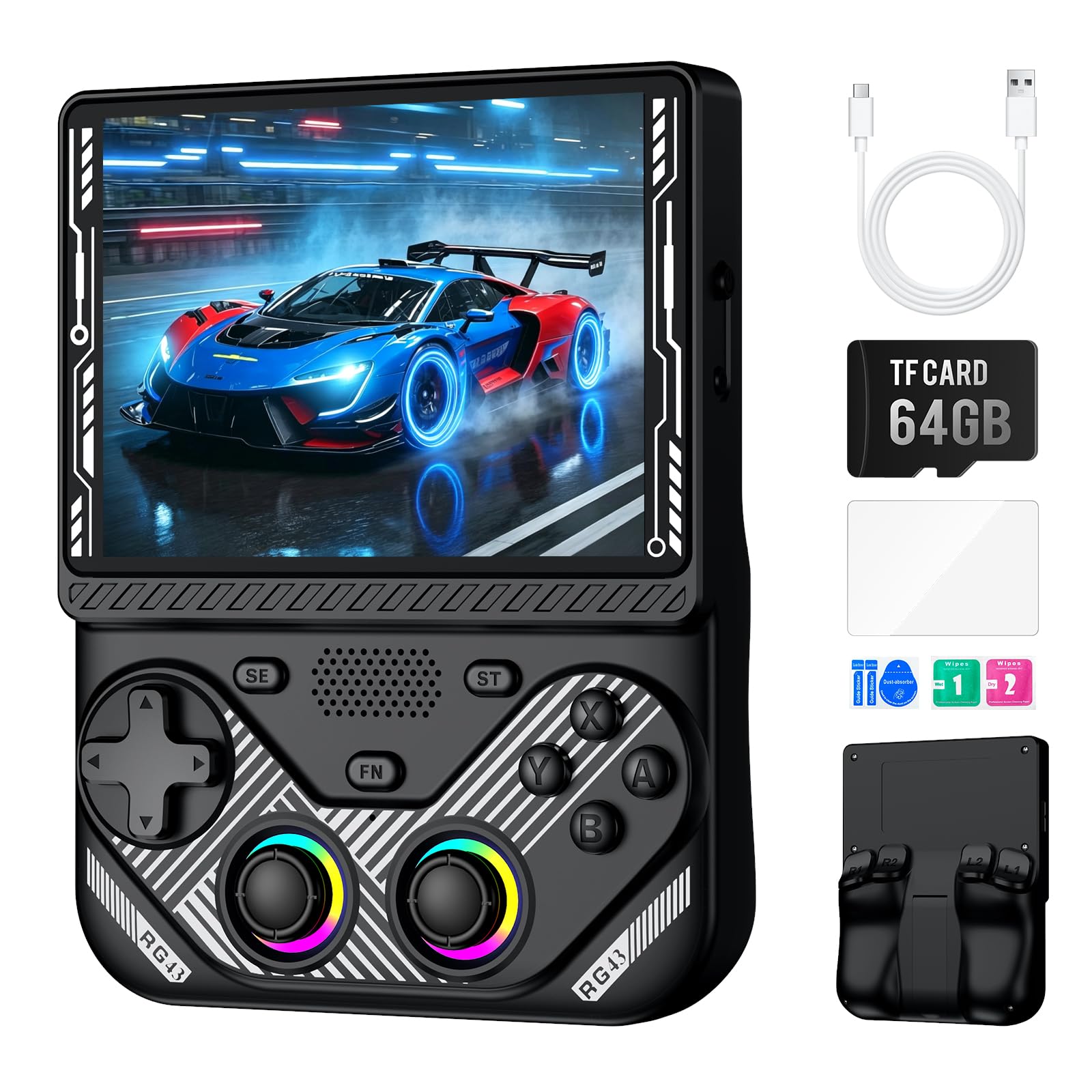 View 1 of DMZYMKB RG43V Pro Handheld Game Console