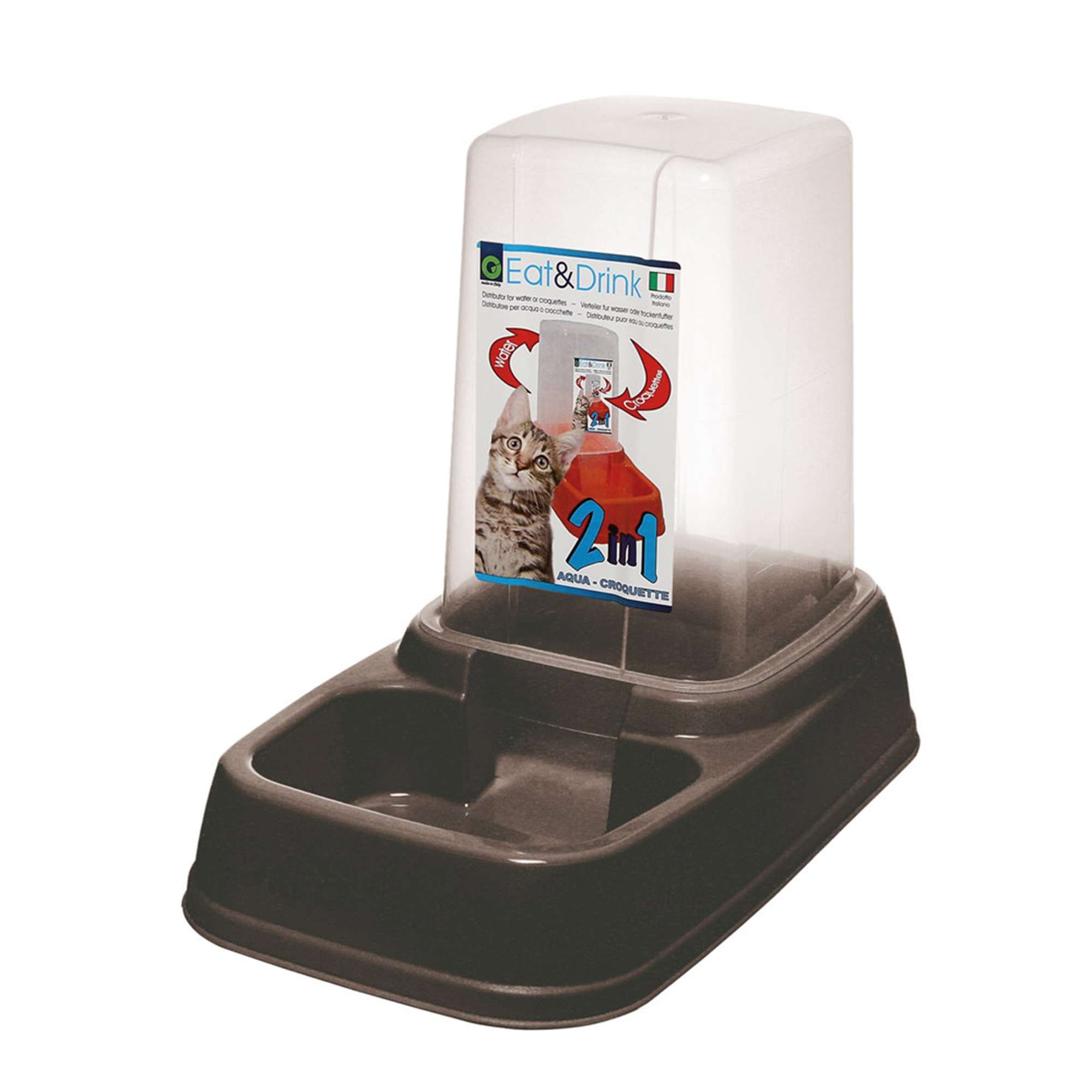 Dosatore Crocchette Per Gatti Distributore Automatico Di Cibo Per Gatti Per 2 Gatti, SURDY 2.4G/5G WiFi Smart Pet Feeder Con Controllo APP Per Alimentazione A Distanza, Distributore Di Cibo Per Animali Da