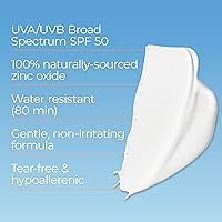 Vista 3 de Eucerin Sun Sensitive Mineral Baby Sunscreen Lotion SPF 50 with Zinc Oxide Protection, Hypoallergenic Mineral Sunscreen for Babies, Tear Free and