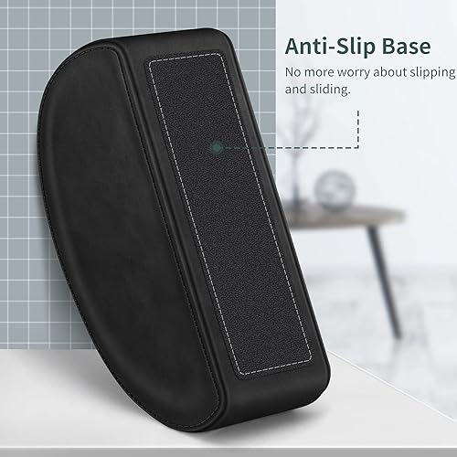 Miniatura 3 de KENOBE Soporte de control remoto con 5 compartimentos, organizador de almacenamiento antideslizante para mandos remotos, suministros de oficina,