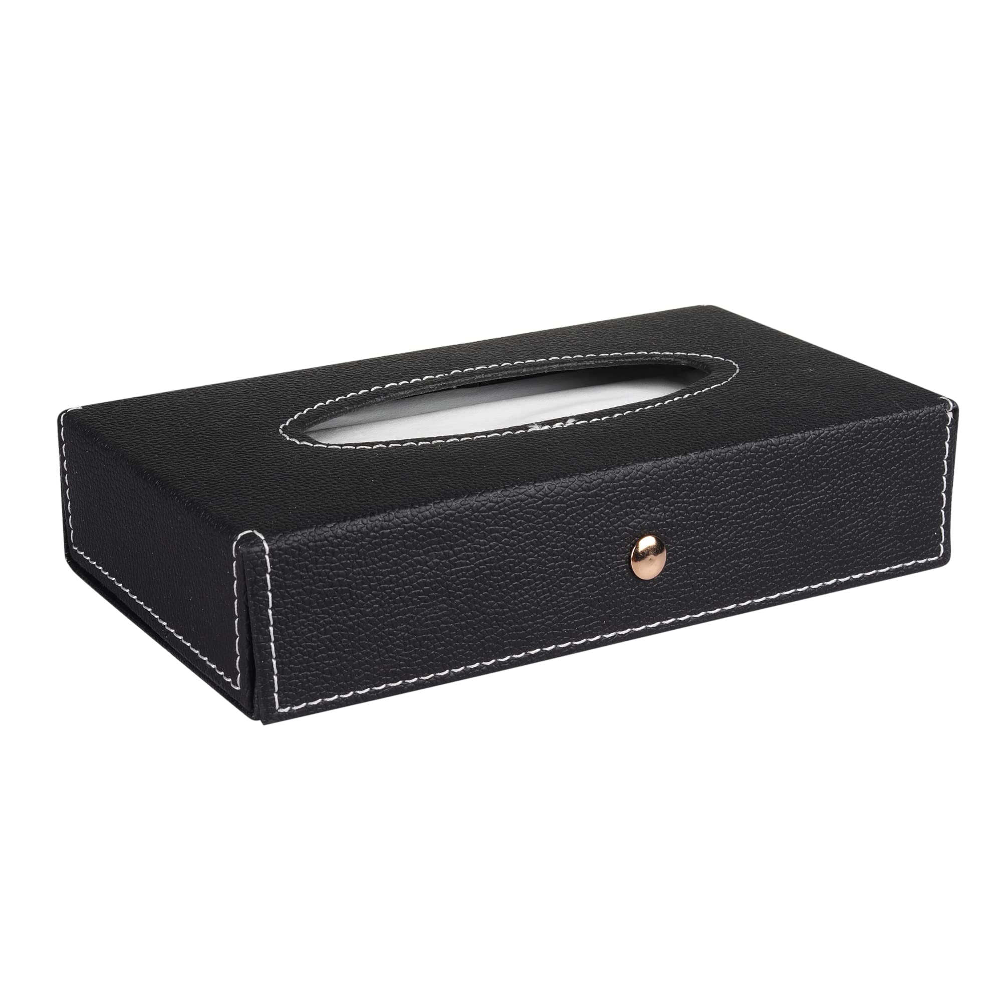 Anything & Everything Handcrafted Tissue Paper Tissue Holder Car Tissue Box (Black) 3