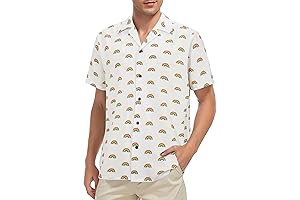 80s 90s Rainbow Button Up Shirt