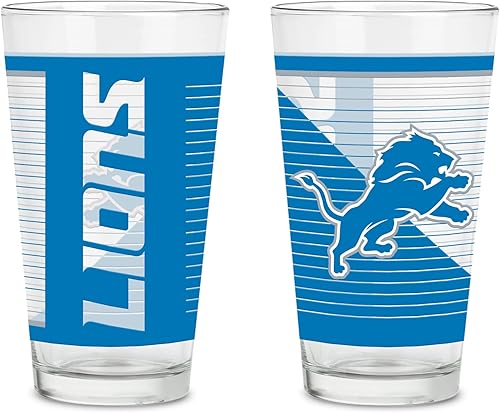 Vista 38 de Rico Industries NFL Football Main - Juego de 2 vasos clásicos de 16 onzas con logotipo impreso digitalmente, apto para lavavajillas NFL Football