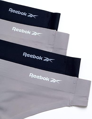 Miniatura 3 de Reebok Womens Thong Underwear - 4 Pack or 8 Pack Breathable Stretch Performance Sexy Seamless Thong Panties for Women (S-XL)