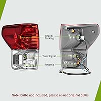 Vista 2 de AUTOSAVER88 Conjunto de luz trasera compatible con Tundra 2010-2013 2010 2011 2012 2013, kit de luces traseras de repuesto de equipo original rojo