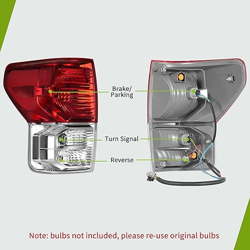 Miniatura 2 de AUTOSAVER88 Conjunto de luz trasera compatible con Tundra 2010-2013 2010 2011 2012 2013, kit de luces traseras de repuesto de equipo original rojo