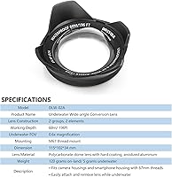 Vista 4 de DIVEVOLK SeaTouch 4 MAX kit con lente gran angular de 0.6X para iPhone 1212 Pro12 Pro max1313 Pro13 pro max1414 Plus14 PRO14 PRO MAX