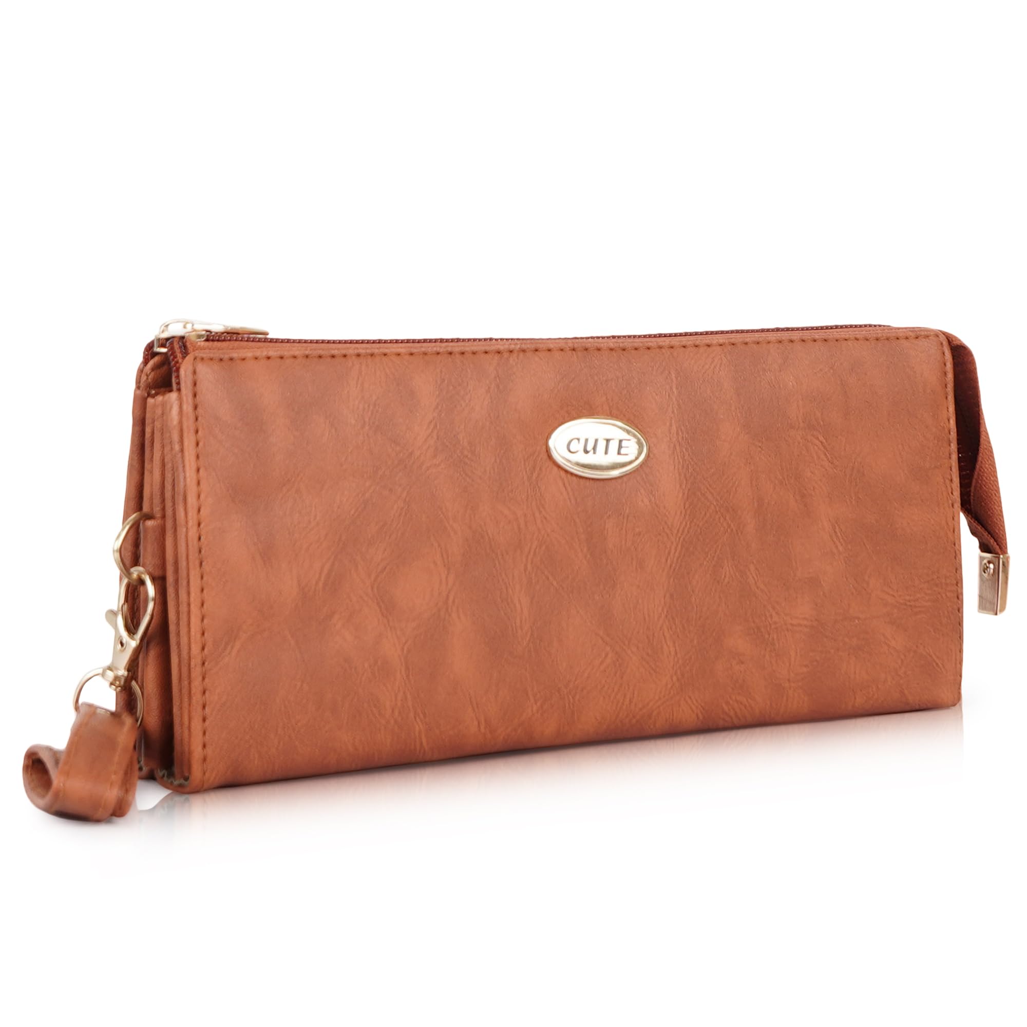 PU Synthetic Stylish Unique Trendy Design Hand Wallet Party Clutch Purse For Women-image-42