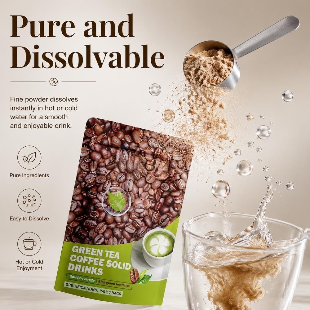 Miscela quotidiana for il benessere dell'intestino digestivo in polvere | Bevanda di tè verde di grado cerimoniale energetico equilibrato vegano(2pcs)