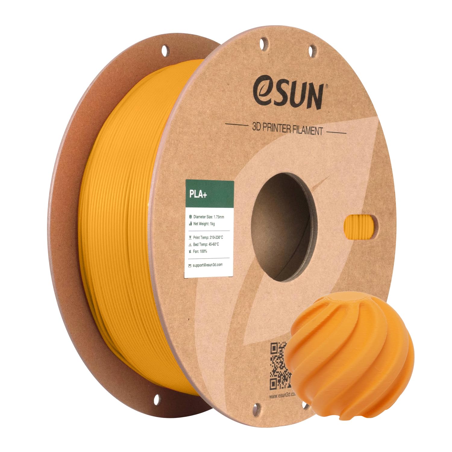 eSUN PLA+ Filament 1.75mm, 3D Drucker Filament PLA Plus, Maßgenauigkeit +/- 0.03mm