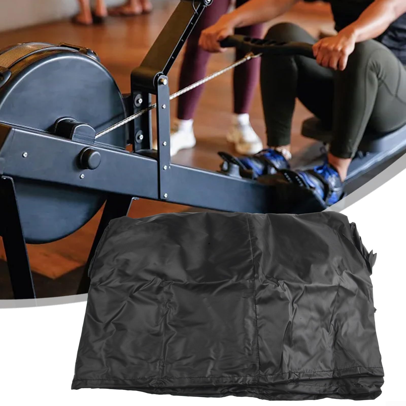 Housse de protection pour rameur, intérieur et extérieur, maison, fitness, étanche à la poussière et à l'eau, housse de protection pour rameur d'eau