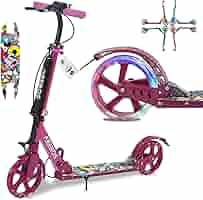 Monopattino Ragazzo 10-14 Anni Trottinette Arebos Réglable